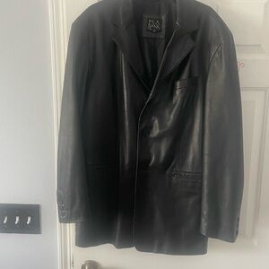 Jos. A. Bank Black Leather Jacket